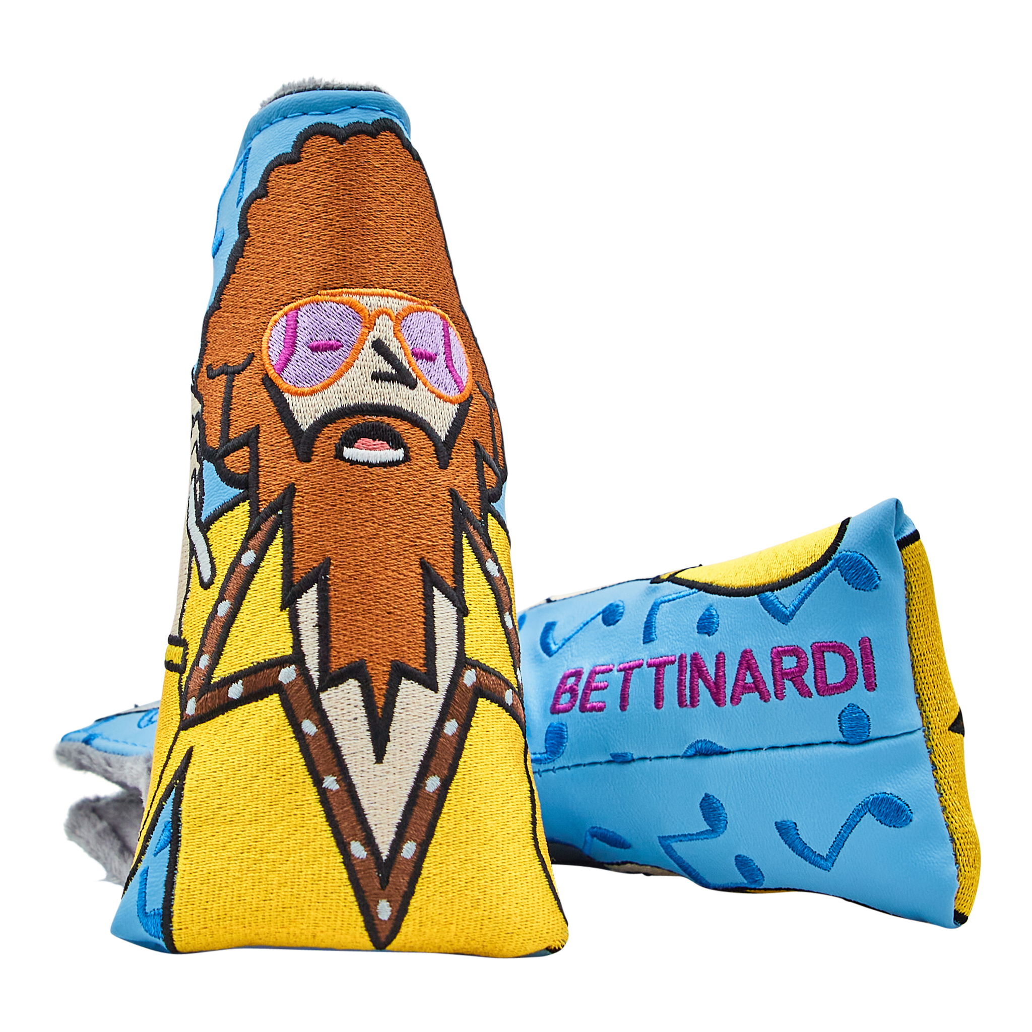 Oyster Blue Cowbell Blade Putter Headcover - Exclusive Design