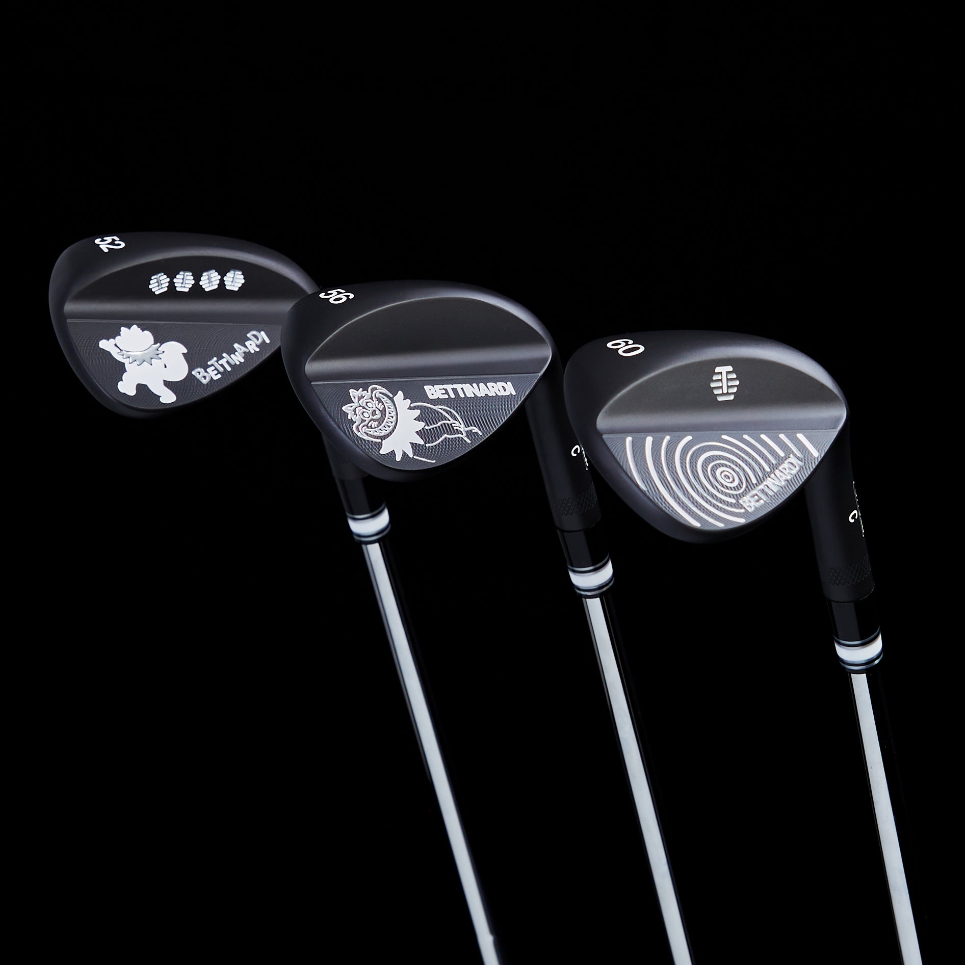 Grateful Cat Nitro Black Wedge Set - Custom Golfing Dream (52, 56, 60)