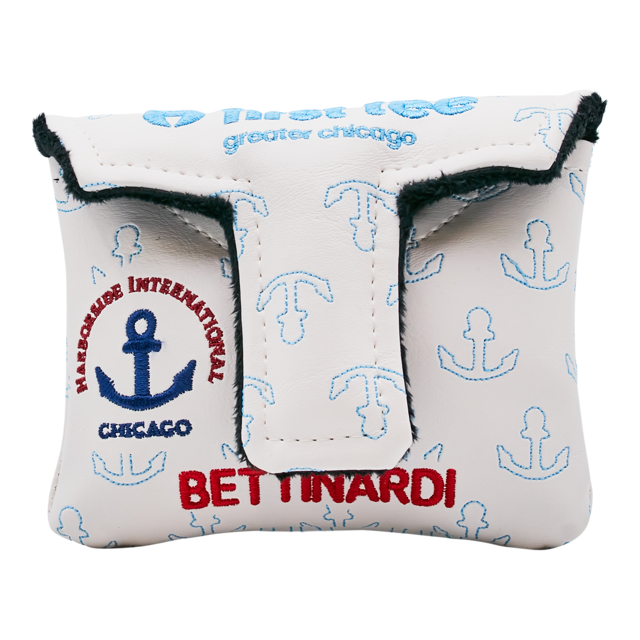 Don't Miss Out! Pre-Order Your Bettinardi Golf 2023 First Tee Greater Chicago White Mallet Putter Headcover Now!