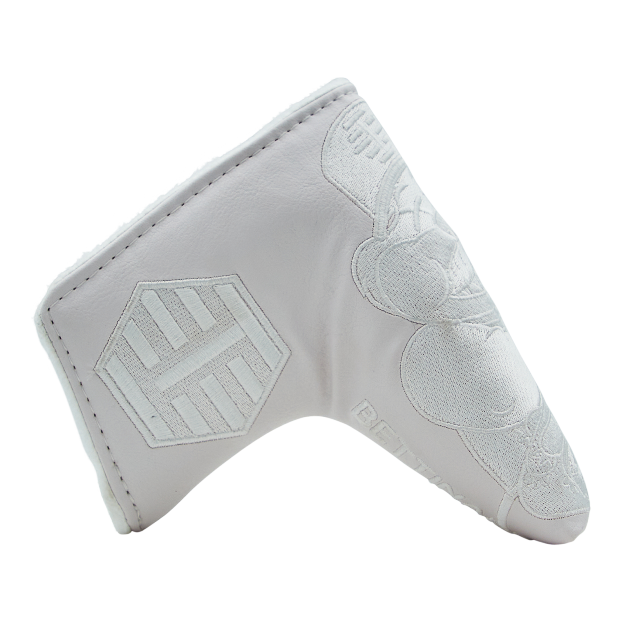 SUPERFANS Tour Dept. White Buffalo Blade Putter Headcover - A Must - Have Golf Accessory