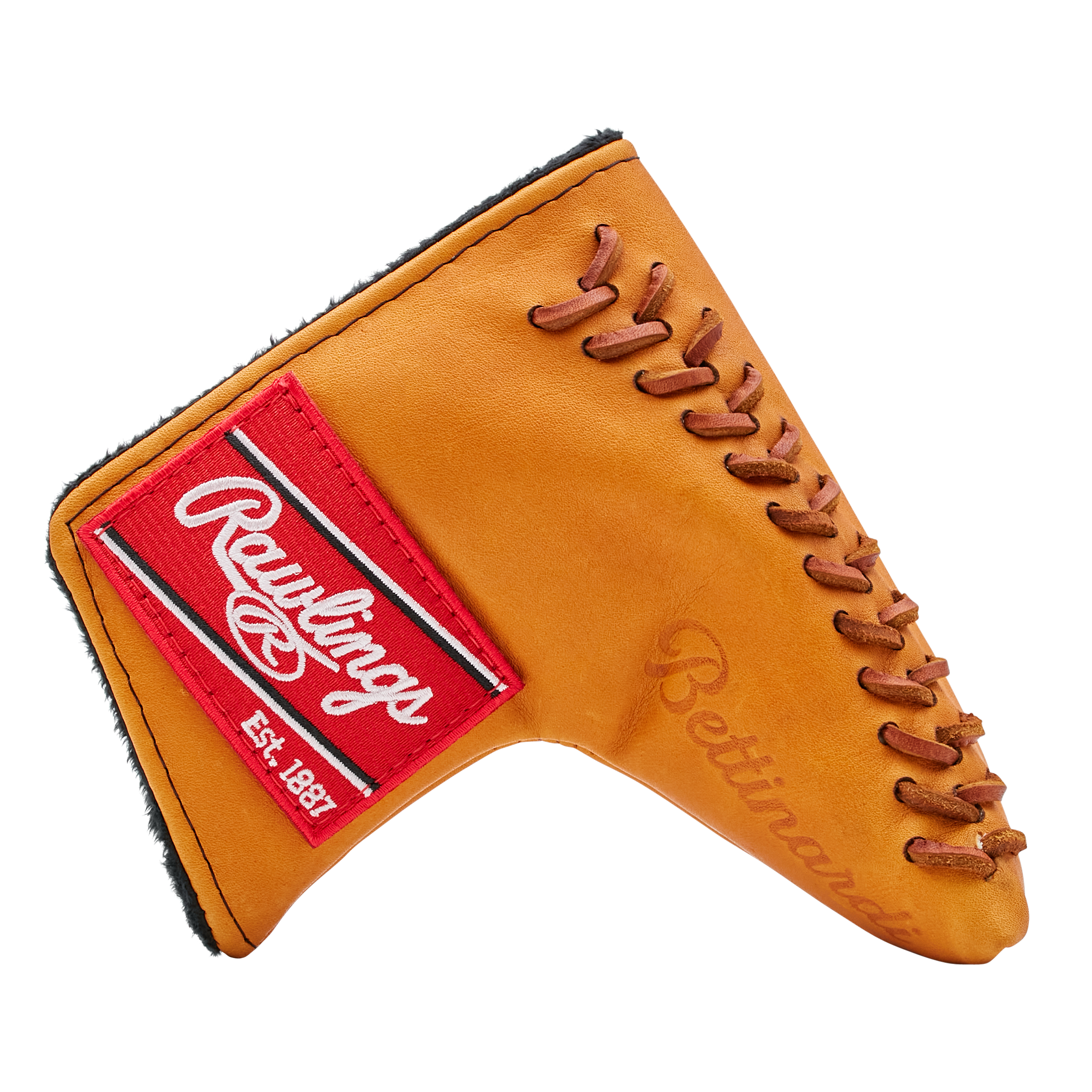 Bettinardi x Rawlings Tan Blade Putter Headcover: Premium Genuine Horween Leather