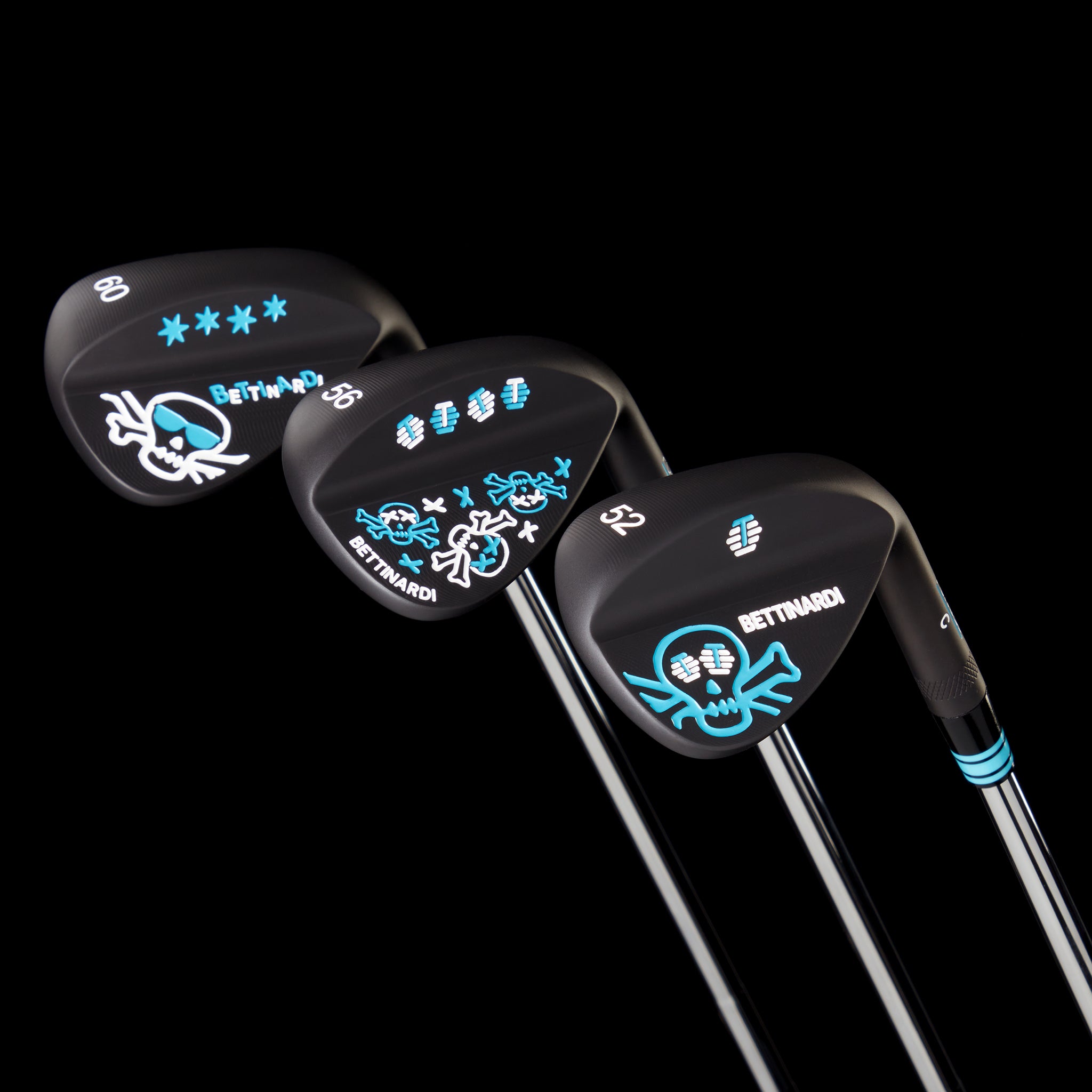 Exclusive Skull and Bones Nitro Black Wedge Set (52, 56, 60) - A Golfer's Dream!
