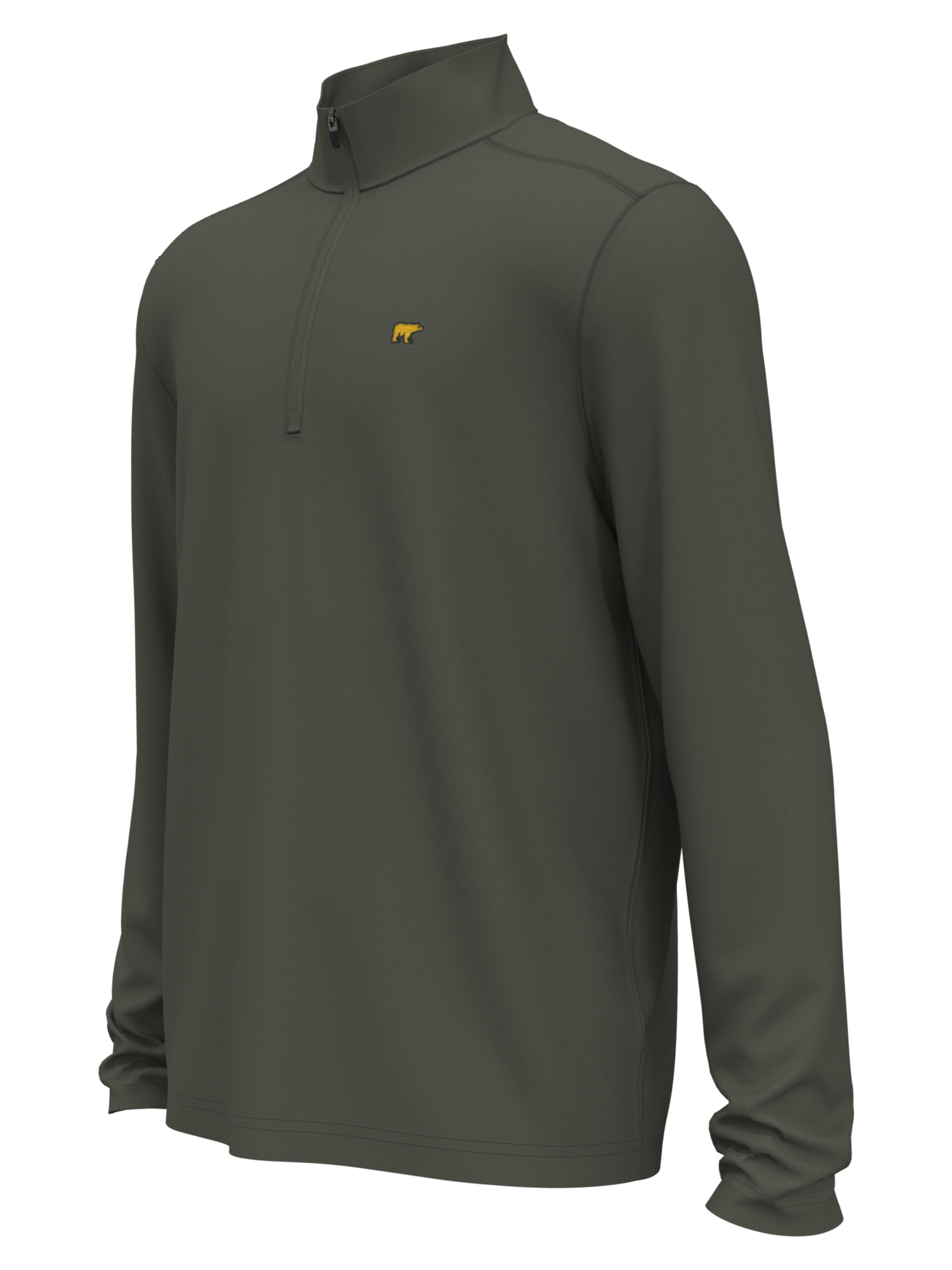 Men's Stylish 1/4 Zip Fleece Golf Pullover