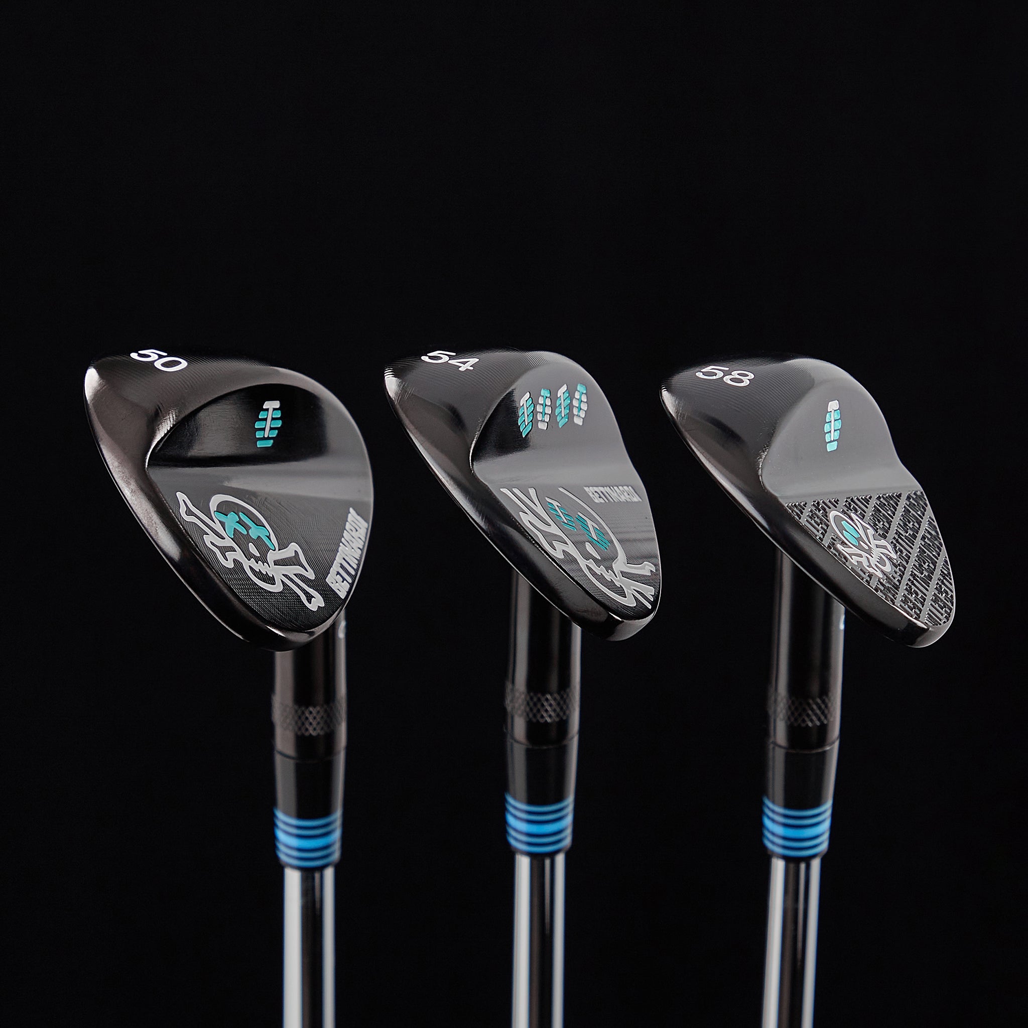 Skull & Bones Black PVD Wedges (50°, 54°, 58°) - Exclusive Custom Golf Wedges