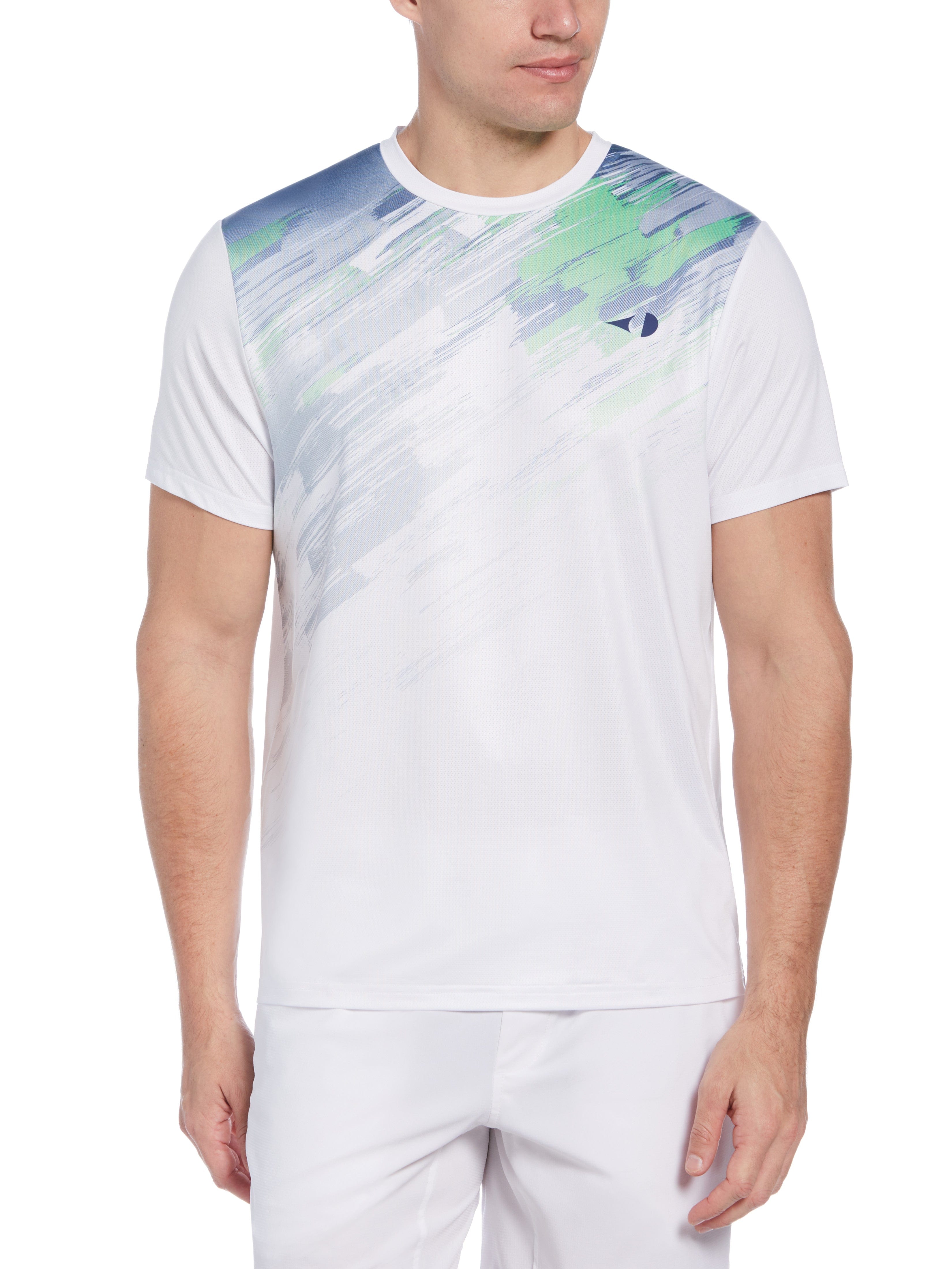 Grand Slam Men's Stylish Paint Splatter Tennis Tee