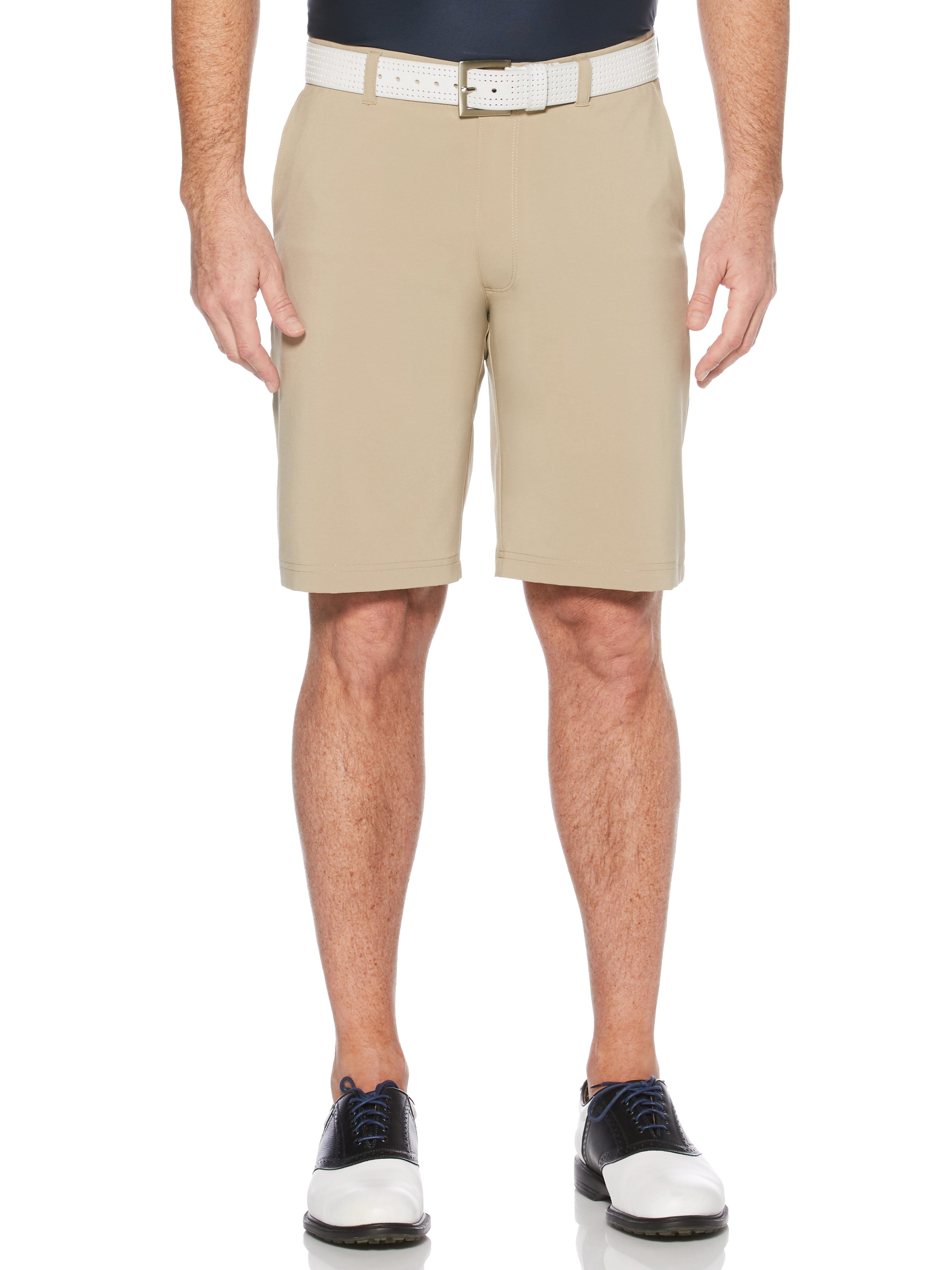 Jack Nicklaus Men's Active Flex Golf Shorts: Flat Front with Media Pocket