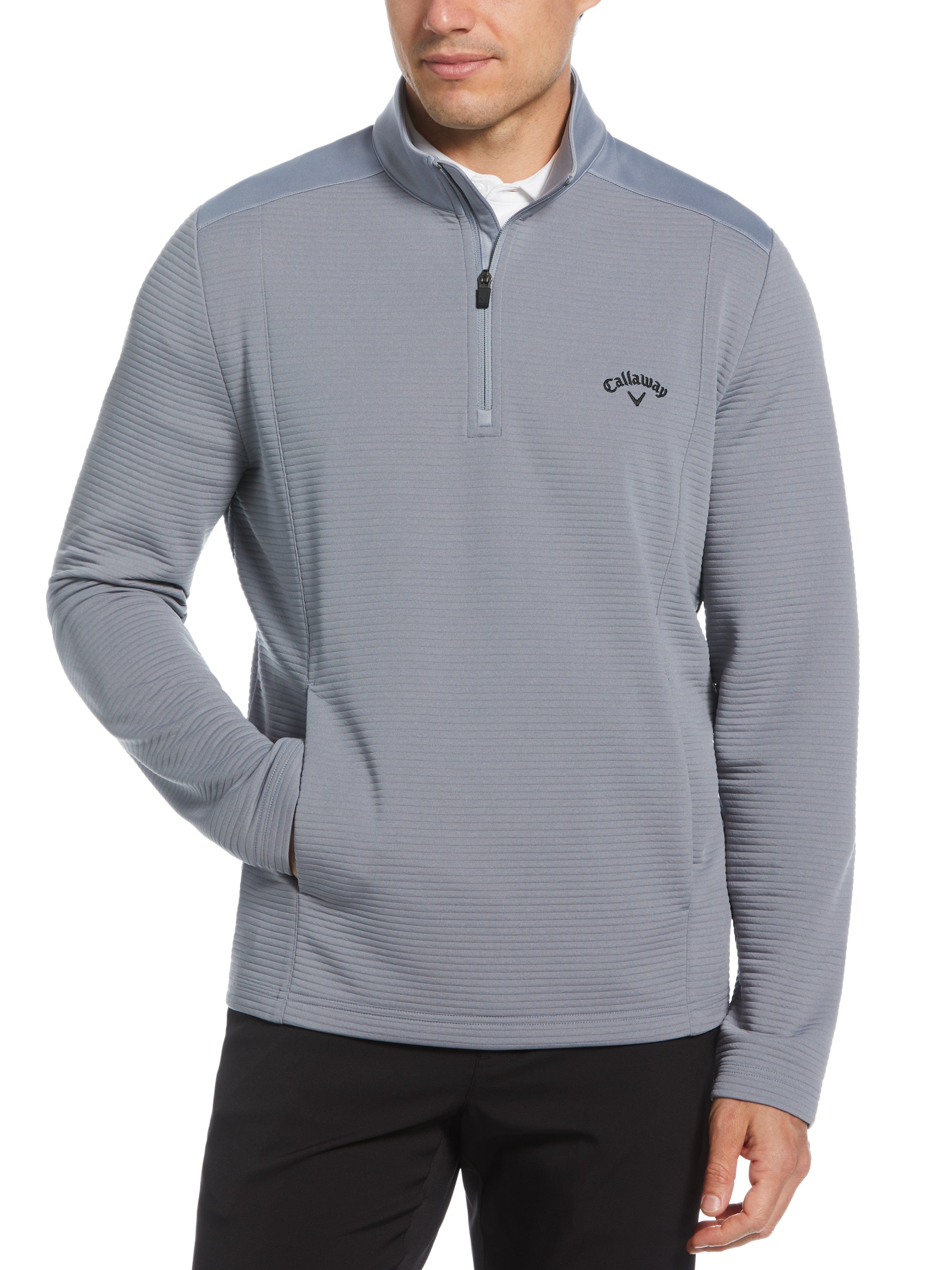 Callaway Men's Ottoman Quarter Zip Golf Sweater - Stay Dry and Protected!