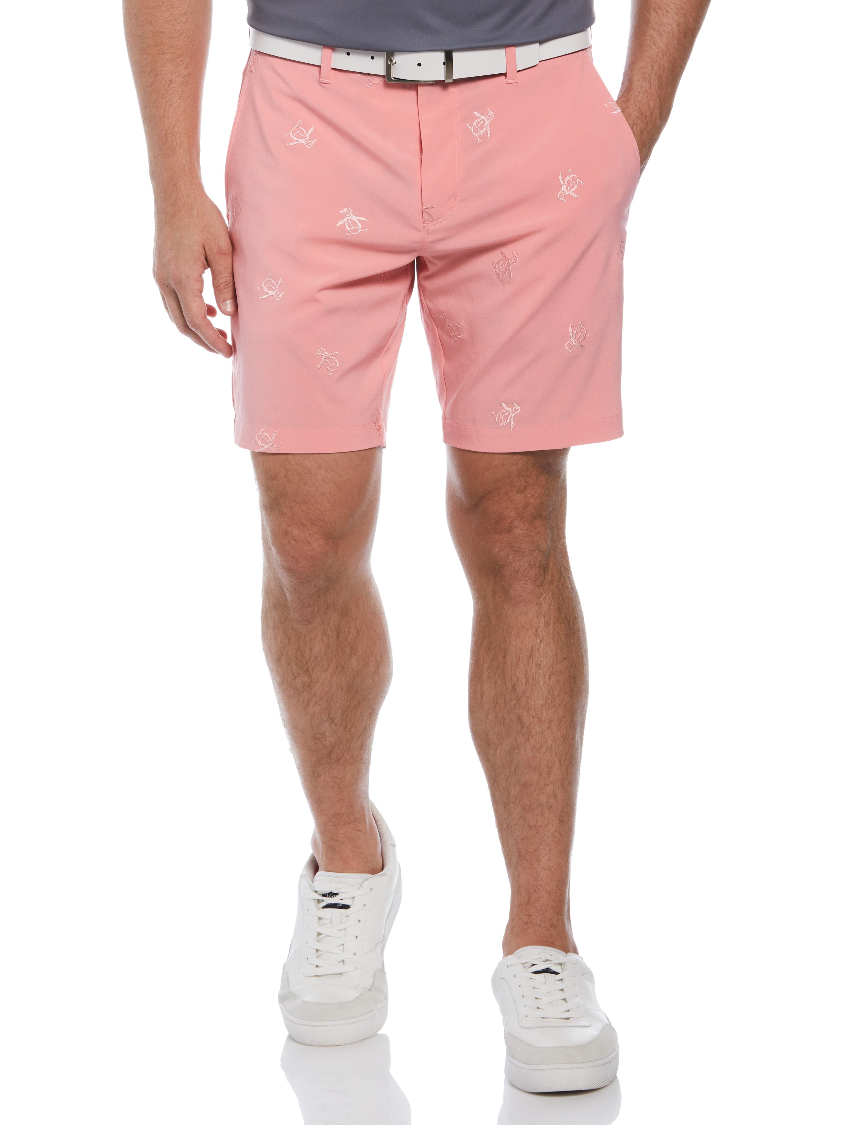 Men's Stunning Space Dye Embroidered Golf Shorts - Elevate Your Game!