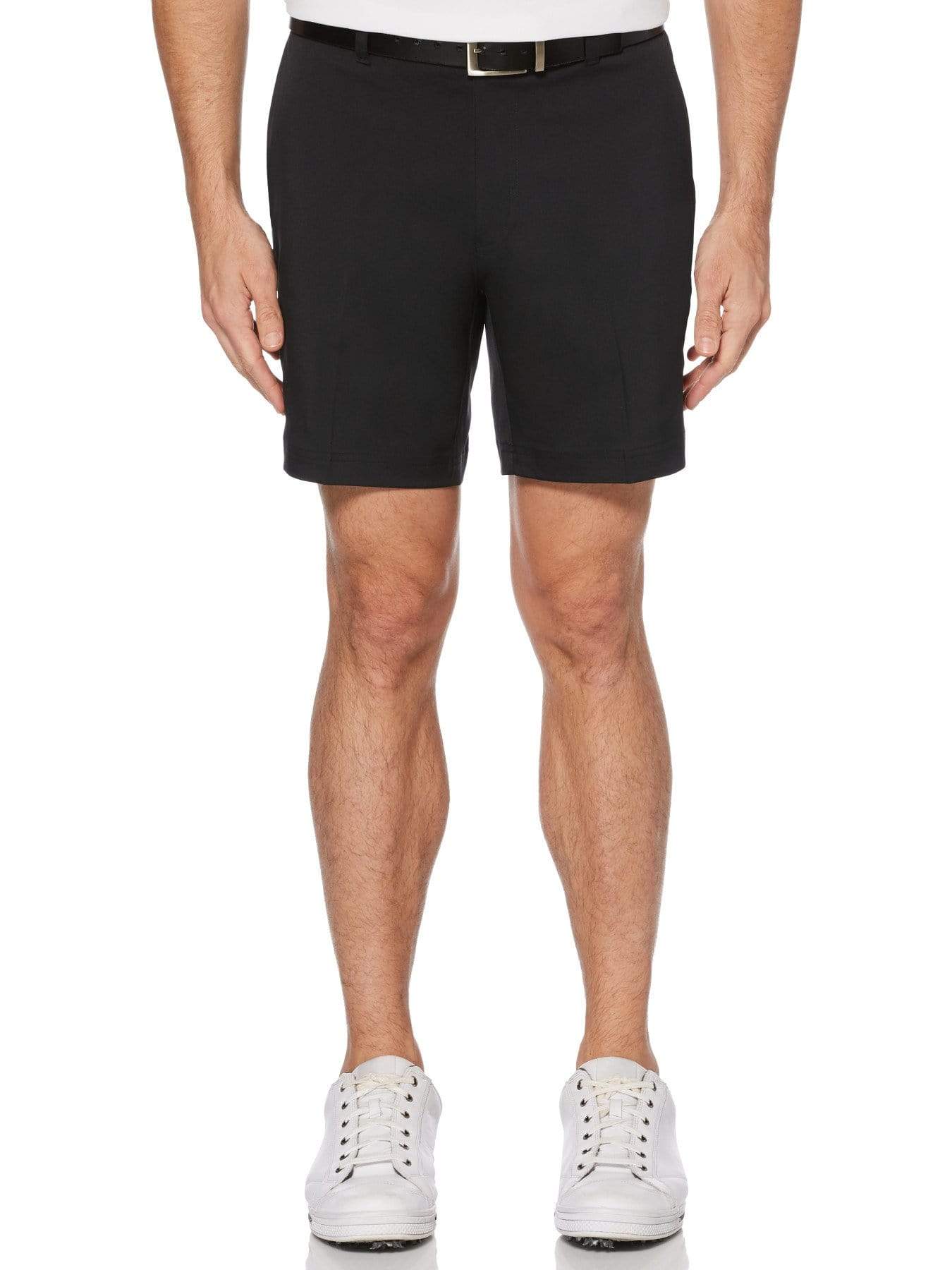 Men's Stylish 7-Inch Flat Front Golf Shorts with Active Waistband