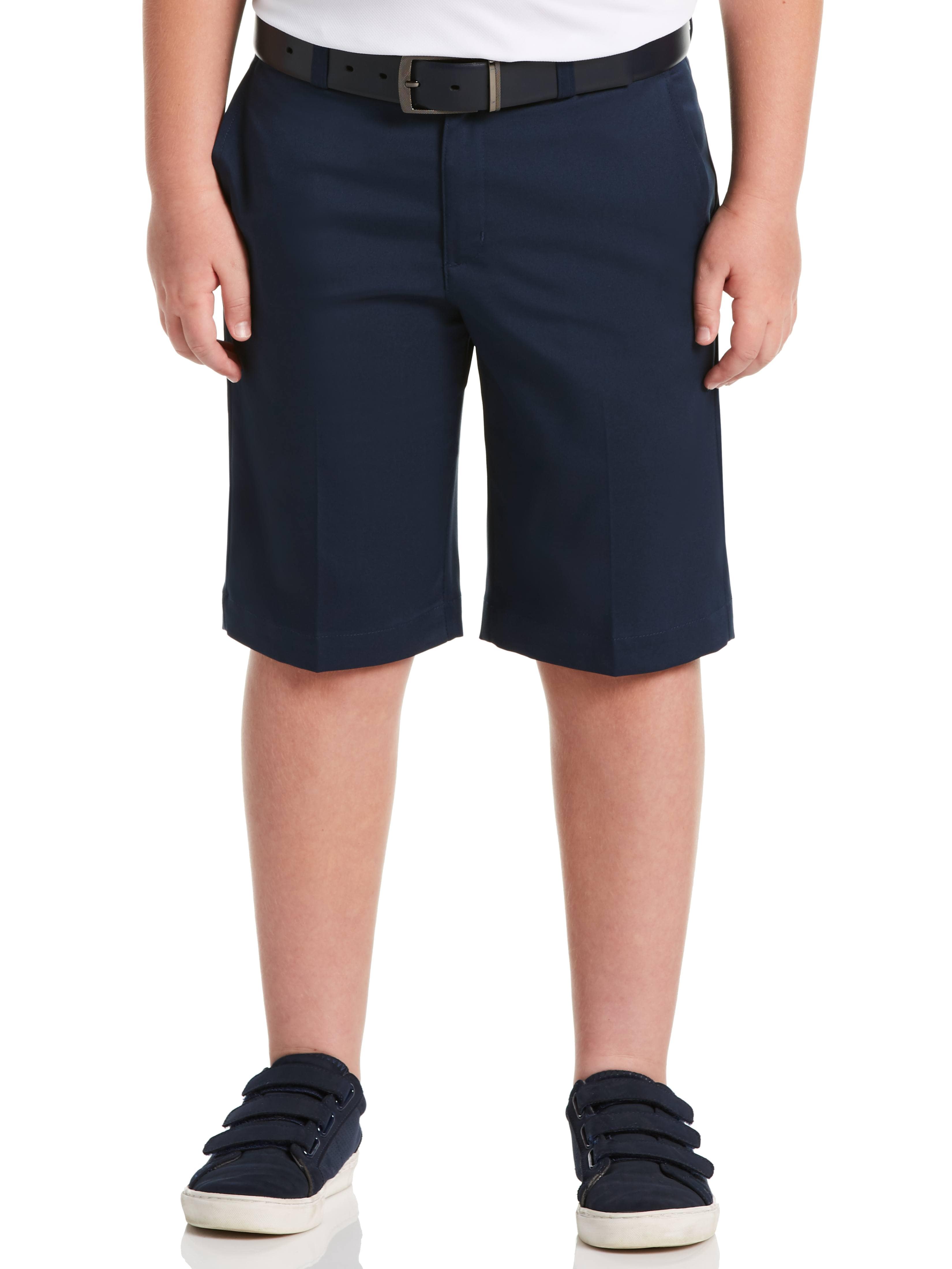 Boys' Stylish Flat Front Solid Golf Shorts
