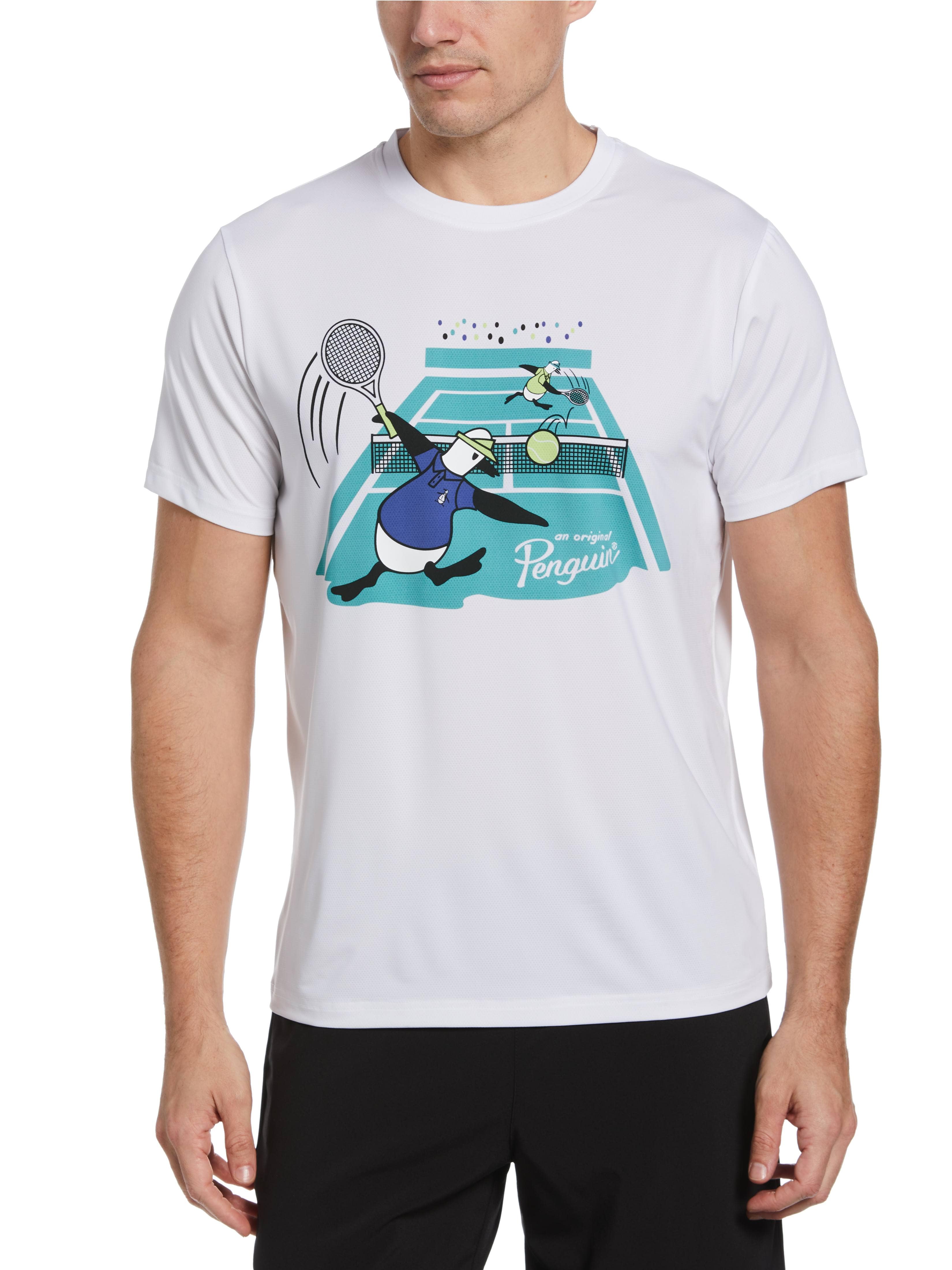 Men's Stunning Performance Graphic Tennis Tee by Original Penguin