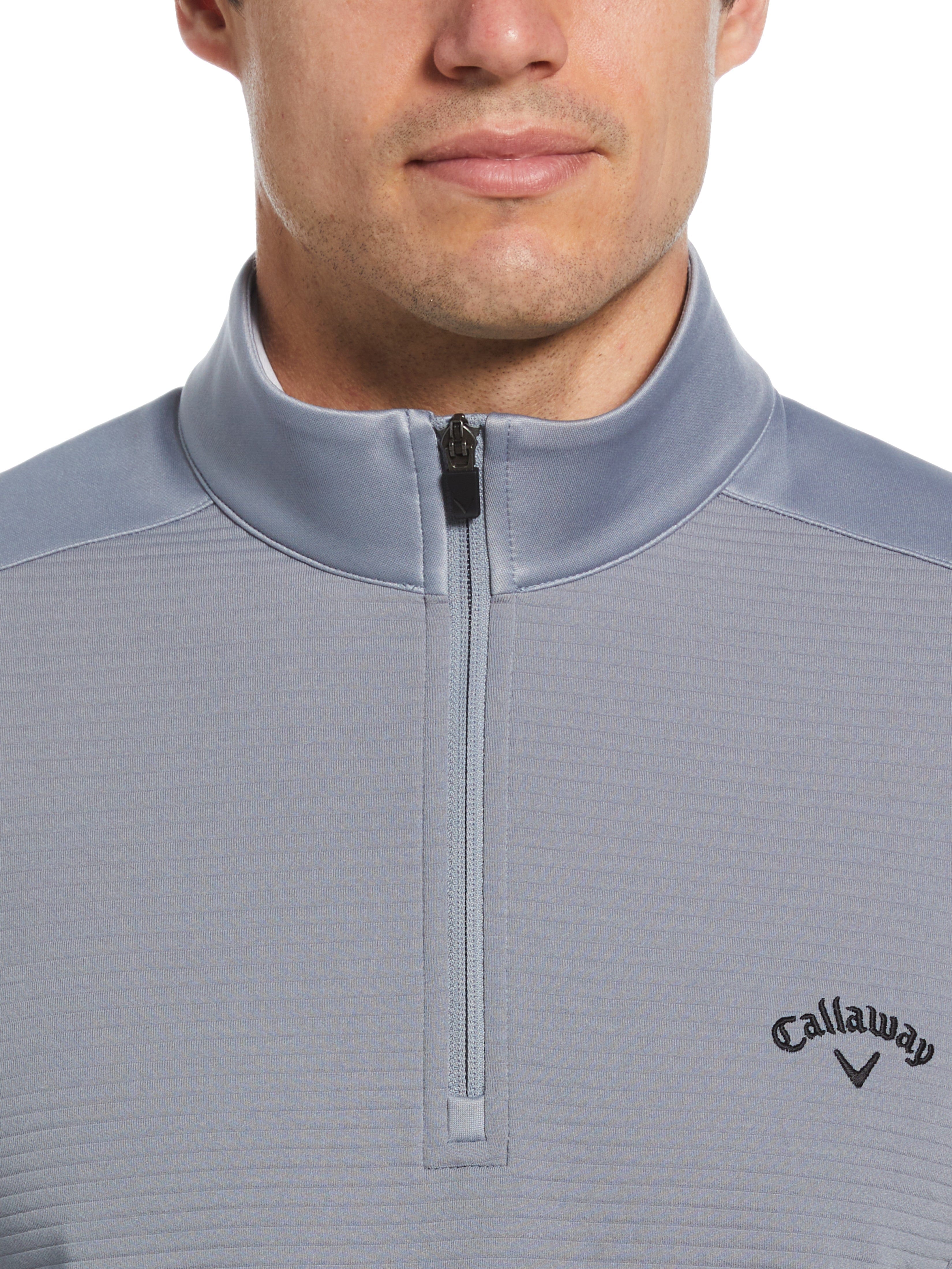 Callaway Men's Ottoman Quarter Zip Golf Sweater - Stay Dry and Protected!
