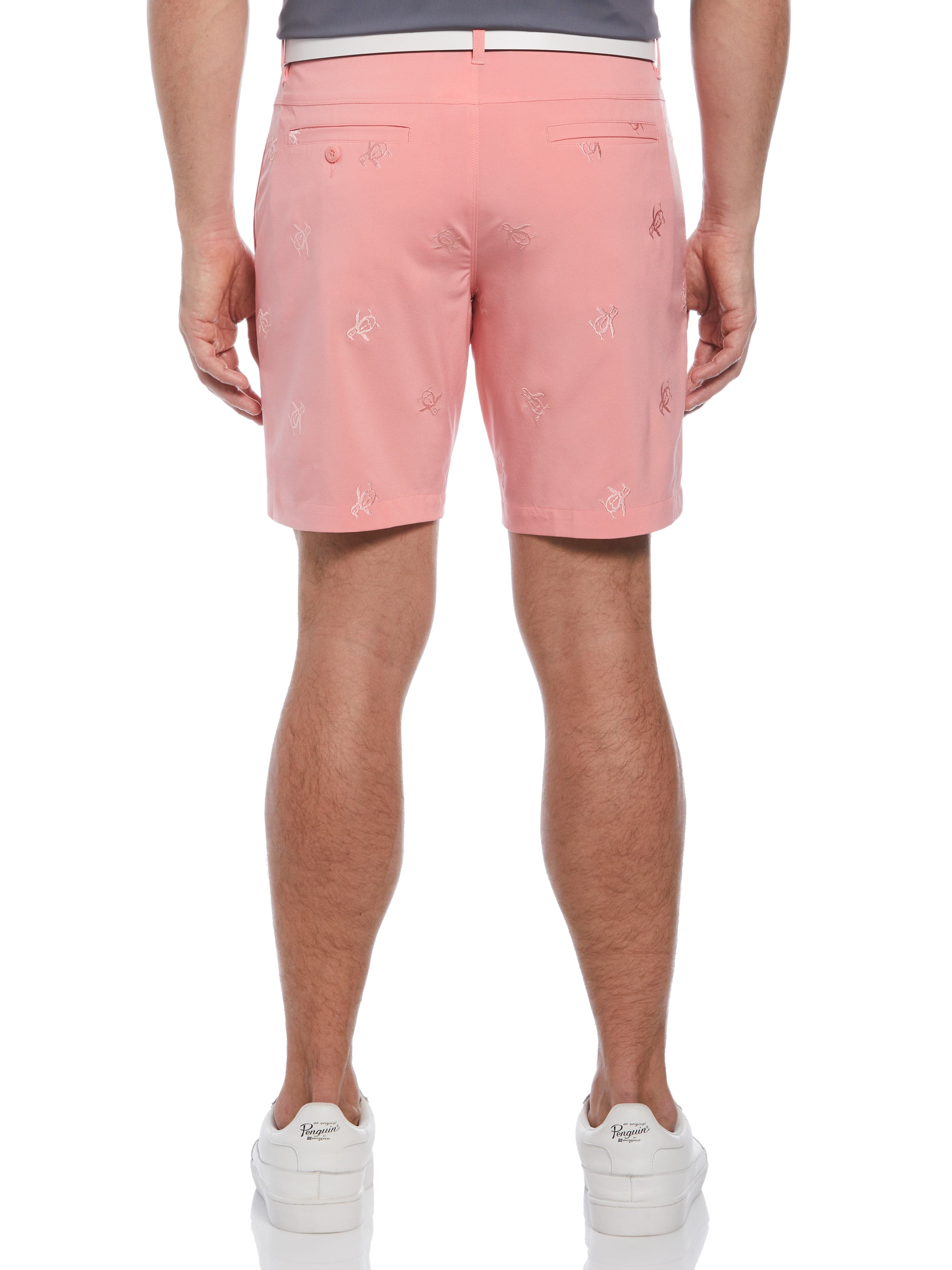 Men's Stunning Space Dye Embroidered Golf Shorts - Elevate Your Game!