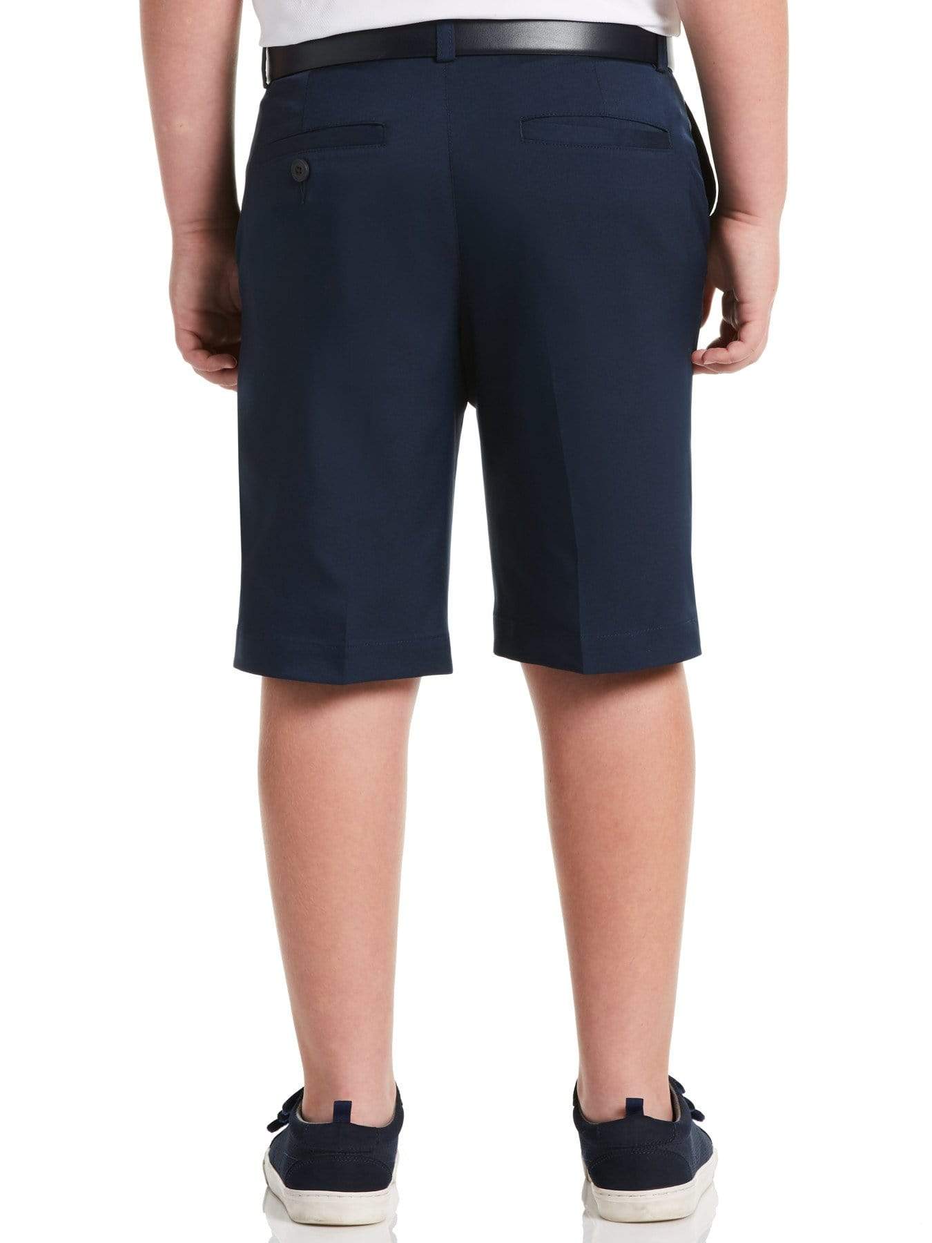 Boys' Stylish Flat Front Solid Golf Shorts